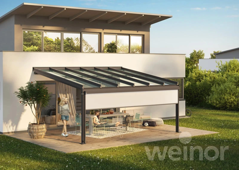 Terrazza Sempra veranda with vertical blind